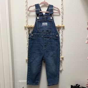 Levi's Dark Blue Denim Kids Overalls